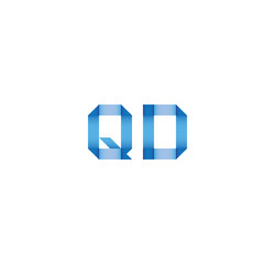 qd initial simple modern blue 