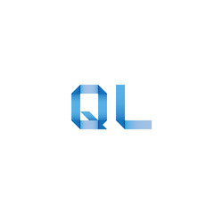 ql initial simple modern blue 