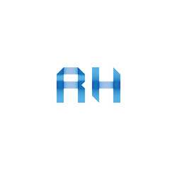 rh initial simple modern blue 