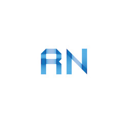 rn initial simple modern blue 