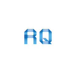 rq initial simple modern blue 