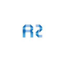 r2 initial simple modern blue 