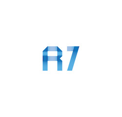 r7 initial simple modern blue 