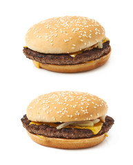 Fresh hamburger isolated