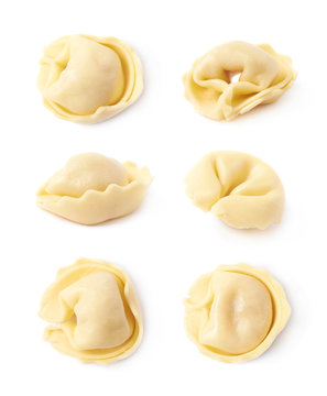 Single Ravioli Dumpling Isolated