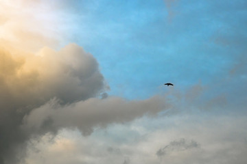 storm sky with clouds  in Thailand.