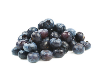 Pile of bilberries isolated