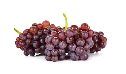 Red grape isolated on over white background