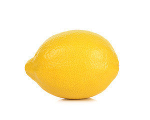 Yellow Lemon isolated on the white background