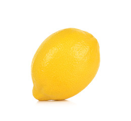 Yellow Lemon isolated on the white background