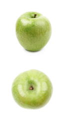 Green granny Smith apple isolated