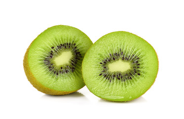 Fototapeta premium slice of kiwi isolated on white background
