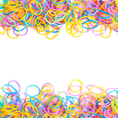 Surface covered with multiple loom bands