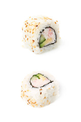 California maki sushi isolated