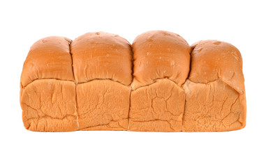 Wheat bread isolated on a white background