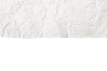 Sheet of crumbled paper