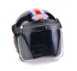 Motorcycle helmet black