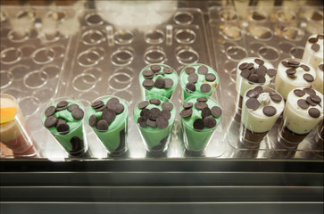 Close up of icecream dessert