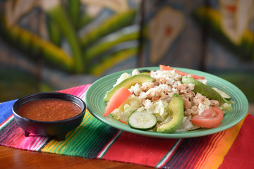 Traditional Mexican food salad