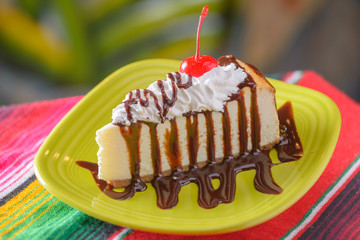 Traditional Mexican food desert flan