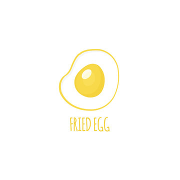 Fried Egg Simple Vector