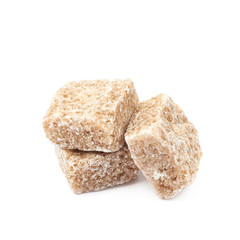 Couple of sugar cubes isolated