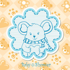 Baby boy invitation for baby shower