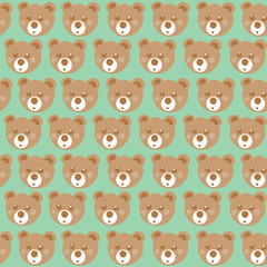 Teddy bear seamless pattern.