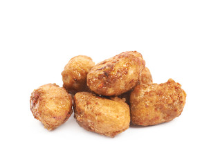 Spice and sugar coated peanut isolated