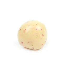 White chocolate candy ball isolated