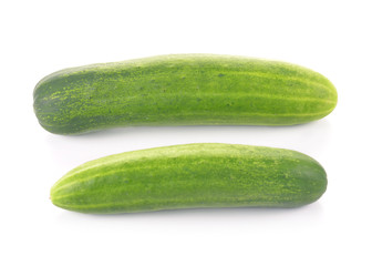 Cucumber isolated on white background