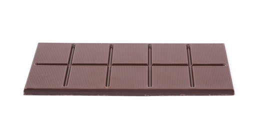 Single chocolate bar isolated