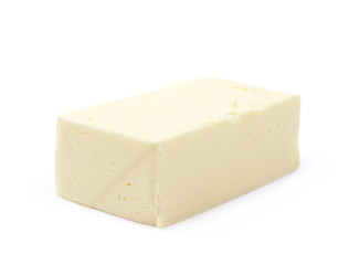 Piece of cooking butter isolated