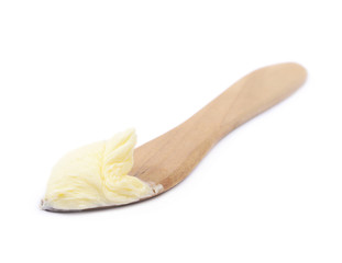 Wooden butterknife isolated