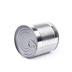 Metal tin can isolated