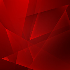 Fototapeta premium Abstract red background with triangle