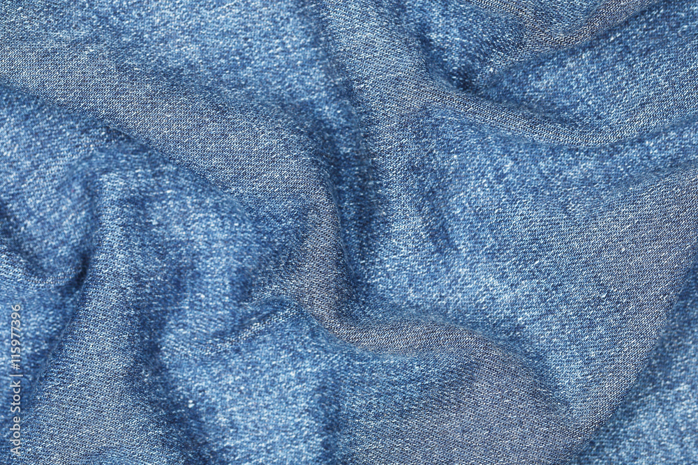 Poster wavy on jeans texture for pattern and background