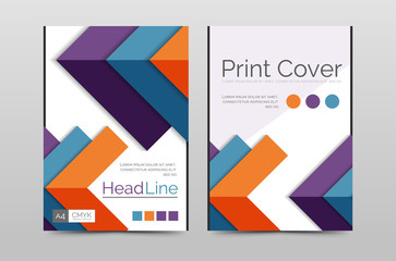 Geometric brochure front page