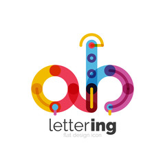 Letter logo business icon