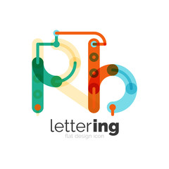 Letter logo business icon