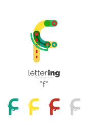 Alphabet letter font logo business icon