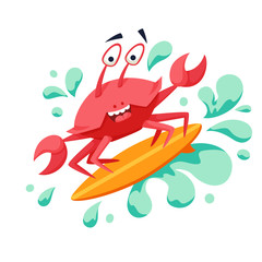 Surfer cool crab