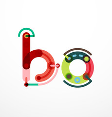Vector letter concept