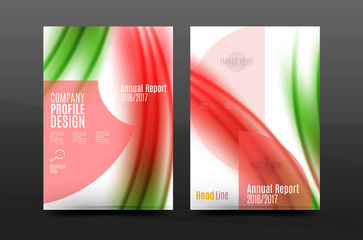 Naklejka premium A4 size annual report business flyer cover