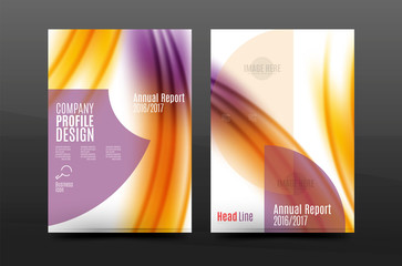 A4 size annual report business flyer cover