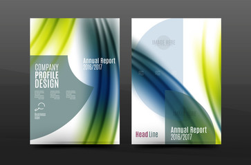 A4 size annual report business flyer cover