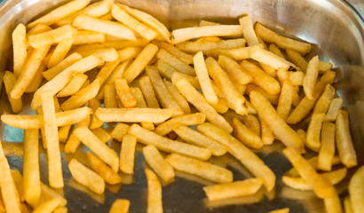 fried potatoes closeup