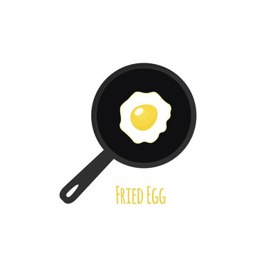 Cooking. Fried Egg Vector