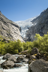 glacier in the mountains of Norway, Briksdalsbreen