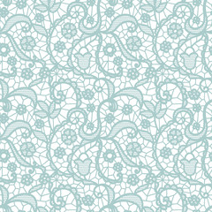 Lace seamless pattern with flowers